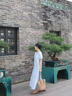 與欣裙子女夏季2025新款法式連衣裙夏天女氣質(zhì)溫柔風(fēng)寬松顯瘦甜美長裙 藍(lán)色 均碼 可備注碼數(shù) 曬單實拍圖
