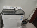 海爾（Haier）洗衣機(jī)半自動(dòng)雙缸雙桶脫水機(jī)甩干機(jī)大容量家用強(qiáng)勁動(dòng)力水電分離洗脫分離防鼠底座操作簡單結(jié)實(shí)耐用 新品【強(qiáng)效去污款】10公斤+噴淋漂洗+可定時(shí) 曬單實(shí)拍圖