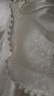 美洋（MEIYANG）滿(mǎn)天星半身裙 文藝仙女肌理棉麻A字半身中長(cháng)裙 白色 L 曬單實(shí)拍圖