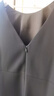 朗姿三醋酸Basic衣櫥無袖輕禮服連衣裙夏新款法式長裙子 黑色 L 曬單實拍圖