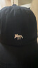 川玖田一帽子男尖貨高品質(zhì)可愛(ài)小狐貍刺繡棒球帽女春夏韓版鴨舌帽全棉軟頂 黑色 曬單實(shí)拍圖