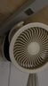 卡恩歐【10000毫安長續(xù)航丨可夾可掛】小風扇桌面風扇宿舍電風扇小型制冷床上靜音辦公室usb充電空調車載 【24H長續(xù)航丨充插兩用】米白色 10000mAh 充插兩用/0噪音/10檔大風力/16°C冰 曬單實拍圖