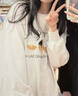 唐獅（TonLion）2025女圓領前胸圖案衛(wèi)衣 霧灰 M  曬單實拍圖