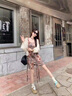 鳳蝶兒連衣裙子女夏季2025新款韓版早秋復古港風休閑度假美式甜辣妹顯瘦 開衫+吊帶裙 S 曬單實拍圖