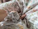 嫚熙（EMXEE）【唐藝昕同款】春夏孕婦絲麻棉哺乳睡衣產(chǎn)婦胸墊月子服家居服 M碼 曬單實(shí)拍圖