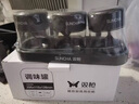 雙槍（Suncha）自動開蓋調(diào)料盒調(diào)味罐套裝家用廚房鹽罐瓶玻璃收納盒3件套帶托底 曬單實(shí)拍圖
