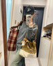 斐特瑪灰色Polo領(lǐng)毛衣女加厚2025春秋新款寬松內(nèi)搭打底針織衫翻領(lǐng)短上衣 灰色 加厚款 M 中碼 建議100-120斤 曬單實(shí)拍圖