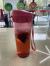 特百惠（Tupperware） 茶韻男女學(xué)生辦公運(yùn)動大容量帶濾隔茶杯夏季塑料水杯子畢業(yè)禮物 火烈紅500ml1個 曬單實拍圖