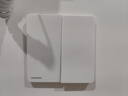 西門子（SIEMENS）86型墻壁開關插座面板 啞光磨砂 睿宸系列象牙白色 二開單控開關 曬單實拍圖
