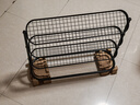 宜家（IKEA）ALGANAS艾佳奈斯鞋架簡(jiǎn)易門口家用多層室內(nèi)鞋架子 鞋架黑色 曬單實(shí)拍圖