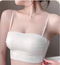 多情貓（DUOQINGMAO）抹胸內(nèi)衣女聚攏防走光防下垂美背吊帶無鋼圈夏季涼感薄款無痕文胸 乳白色 L （36AB/105-120斤）厚1.8cm 曬單實拍圖