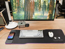 ALIENWARE AURORA外星人AW5磁吸無(wú)線充電鼠標(biāo)墊RGB發(fā)光墊電競(jìng)游戲織物防滑超大桌墊 【左側(cè)磁吸無(wú)線充電15W】黑色 800*300*4mm 曬單實(shí)拍圖