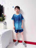 兒童足球服套裝女童緊身衣運動服速干衣訓(xùn)練服男童羽毛球服四件套 23寶藍色四件套 關(guān)注送襪子 找客服 140 （26尺130-140cm）60斤左右 曬單實拍圖