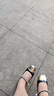 百麗七夕拼接小香風瑪麗珍鞋女春商場粗跟單鞋Z5C1DAQ3 黑色 37 曬單實拍圖