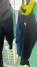 速比濤（Speedo）兒童泳衣拼色抗氯防曬柔軟男童長袖分體泳衣套裝 藍色/黑色 9-10 曬單實拍圖
