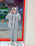 G.DUCKKIDS兒童裝男童春裝套裝春秋款2025新款春季運(yùn)動衣服中大童男孩酷帥氣 灰色 150 cm 曬單實拍圖
