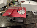 OLOEY微型臺(tái)鋸精密小型木工電鋸多功能桌面切割機(jī)diy家用迷你電鋸微匠 升降款雙電機(jī)高配-無(wú)極調(diào)速-360瓦（顏色備注） 曬單實(shí)拍圖