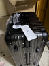 90分PC旅行箱鋁框行李箱20英寸商旅兩用可登機拉桿箱登機箱曜石黑 曬單實(shí)拍圖