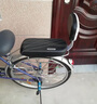 凌云鶴自行車(chē)后座墊兒童座椅后座腳踏山地車(chē)電動(dòng)單車(chē)后置軟坐墊車(chē)座椅 黑色靠背坐墊+后座腳踏板 【高彈海綿 柔軟舒適】 曬單實(shí)拍圖