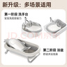 iuu嬰兒洗屁屁神器 可坐躺新生兒浴盆用品 洗寶寶屁股洗澡躺托支架 【TPE軟膠】洗屁屁架丨月牙灰 【可調(diào)高度/角度】 曬單實拍圖
