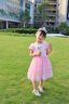 G.DUCKKIDS新款愛莎公主裙愛莎女童冰雪奇緣短袖兒童連衣裙艾莎洋氣裙子禮服 123艾莎夏款粉色-只有裙子 110 【根據(jù)身高+10拍】 曬單實(shí)拍圖