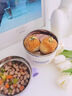 WELLMEET學(xué)生飯盒小學(xué)生專(zhuān)用宿舍泡面碗餐盒不銹鋼飯盒兒童飯盒學(xué)校用 星黛紫【小號1300ml】 曬單實(shí)拍圖