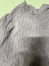 優(yōu)衣庫女裝可機洗紐花針織連帽套頭衫/25秋冬新款478871 06 鉛灰色 XL /165/92 曬單實(shí)拍圖