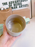 叁旬（sanxun） 知行陶瓷泡茶馬克杯帶蓋過濾水杯女男辦公室茶水分離杯子定制 知行馬克杯【湖蘭釉】 曬單實拍圖