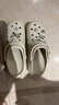 卡駱馳crocs檀健次同款經典泡芙洞洞鞋百舒適男沙灘鞋女鞋休閑鞋|207521 骨白色-2Y2(含智必星) 37 (230mm) 38 曬單實拍圖