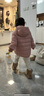 戴維貝拉（DAVE＆BELLA）新款秋冬兒童羽絨服男童羽絨衣新年服寶寶女童衣服小童上衣冬裝 灰粉色DBJ20526 110 cm（建議身高100-110cm） 曬單實(shí)拍圖