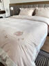 水晶家紡新款冬季爆款A類(lèi)長(cháng)絨棉加厚磨毛全棉純棉保暖高端重刺繡 花巷-茶綠 1.8 床單款 （被套200*230cm） 曬單實(shí)拍圖