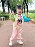 G.DUCKKIDS小黃鴨童裝女童秋裝套裝2025新款女孩春秋衣服寶寶運動(dòng)衛衣兩件套 粉色 120 建議身高105-115cm 4-5周歲 曬單實(shí)拍圖