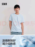 森馬（Semir）涼感T|短袖T恤男吸濕速干抑菌白t2025夏百搭上衣遮熱109325100101 曬單實(shí)拍圖