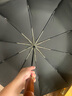 VONLILIENFELD費樂德全自動雨傘三折男士大號黑色折疊傘防風加固暴雨雙人傘車載 曬單實拍圖