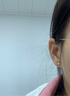 周六福（ZLF）  黃金耳釘女款足金999愛(ài)心型耳飾 計價(jià) 0.85g 曬單實(shí)拍圖