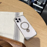 超甲【無邊框支點殼】適用蘋果16ProMax手機殼iPhone15零感高級簡約帶支架高級磁吸防摔保護磨砂殼 【沙漠金】全新鈦金支架 iPhone 16 Pro Max 曬單實拍圖