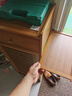 竹藝佳出租屋用鞋柜小型入戶(hù)簡(jiǎn)易家用門(mén)口多層帶門(mén)防塵結實(shí)耐用窄鞋架子 百葉門(mén)-單門(mén)鞋柜8層帶抽茶色 曬單實(shí)拍圖