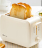 小熊（Bear）烤面包機家用片加熱三明治早餐機小型全自動(dòng)土司吐司機多士爐 【米白色】DSL-F02E1 曬單實(shí)拍圖