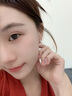 黛米 星妃 經(jīng)典王妃款無核淡水珍珠耳釘S925銀戴妃款附證書送女友禮物 8-9mm白色【日常百搭】 曬單實拍圖