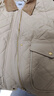 森馬（Semir）棉服女冬季中長(cháng)款輕薄寬松拼接燈芯絨翻領(lǐng)插肩袖棉衣101724112007 曬單實(shí)拍圖