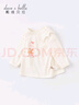 戴維貝拉（DAVE＆BELLA）女童t恤長(cháng)袖秋天兒童衣服女寶寶打底衫小童套頭衫洋氣嬰幼兒上衣 米白 130 cm（建議身高120-130cm） 曬單實(shí)拍圖