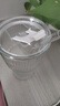 【京東物流】玻璃杯帶蓋耐熱茶杯高顏值豎條紋水杯帶吸管茶杯家用 大竹節(jié)杯【單只】600ml 曬單實拍圖