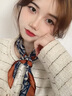 啄木鳥(niǎo)（TUCANO）品質(zhì)絲巾系脖感女2025新款小方巾搭配襯衫領(lǐng)巾圍脖腰果時(shí)尚綁發(fā)帶 腰果絲巾 【章若楠同款】 曬單實(shí)拍圖