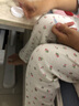 印品棉棉屋日系兒童純棉長(cháng)褲家居秋褲男女寶寶薄款打底褲睡褲棉毛褲 粉色小櫻桃 褲子2條裝 110 碼，身高100cm左右 曬單實(shí)拍圖