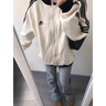 法舒琳棒球服外套女早秋季2025新款休閑美式復古上衣oversize棒球服顯瘦 杏色 L 【建議100-120斤】 曬單實(shí)拍圖