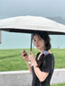覓雨missrain口袋防曬傘晴雨兩用黑膠防紫外線(xiàn)太陽(yáng)傘輕便折疊雨傘 奶蓋白 曬單實(shí)拍圖