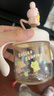 科巢兒童牛奶杯1-3-6歲以上喝奶瓶PPSU刻度直飲吸管水杯寶寶學(xué)飲 平克愛(ài)心兔-260ml（滿(mǎn)口330ml） 【直飲口】 曬單實(shí)拍圖