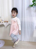 G.DUCKKIDS小黃鴨童裝女童套裝春秋季新款0一3歲女寶寶公主裙兩件套周歲禮服 粉紅色 90 建議80-90cm1歲半-2歲 曬單實拍圖