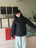 波司登（BOSIDENG）25年新款冬季羽絨服男女情侶短款90絨連帽保暖百搭外套B250245550 黑色8056 S 160/84A 體重約100-110斤 曬單實(shí)拍圖