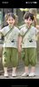 蘇漢唐兒童漢服男女童新中式唐裝開學季表演服演出服 上衣+褲子 110 曬單實拍圖